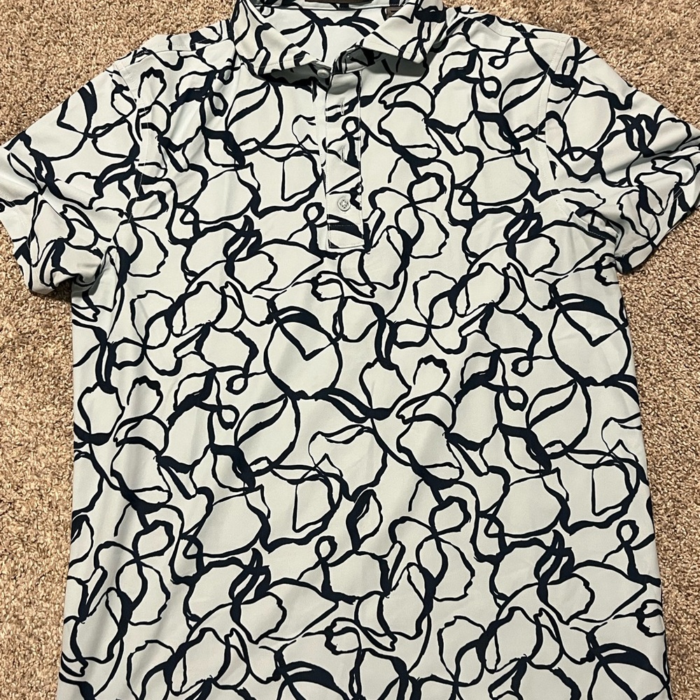 Men's GFORE  Shirt - Navy and White